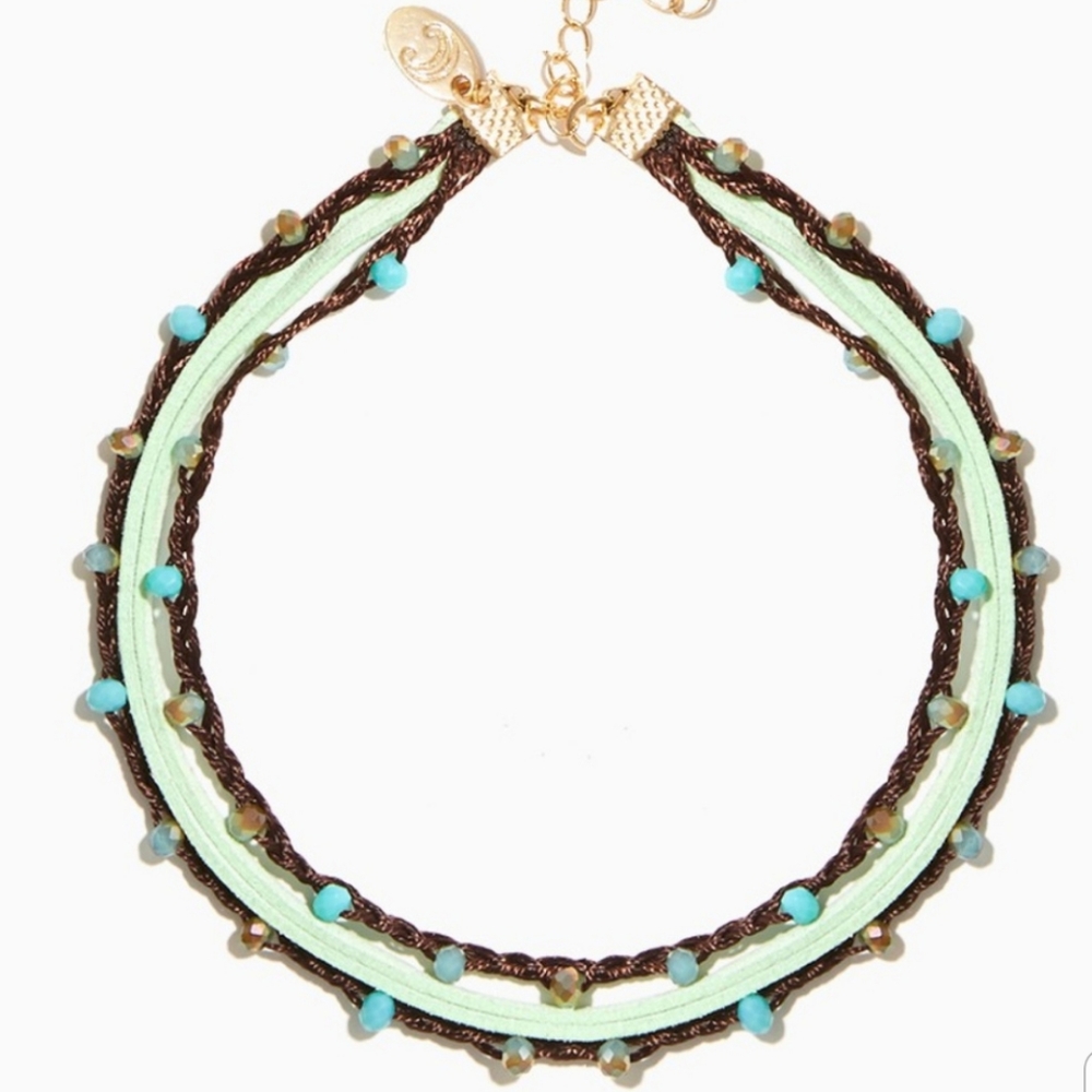 Clary Pebbled St. Patrick Day Necklace
